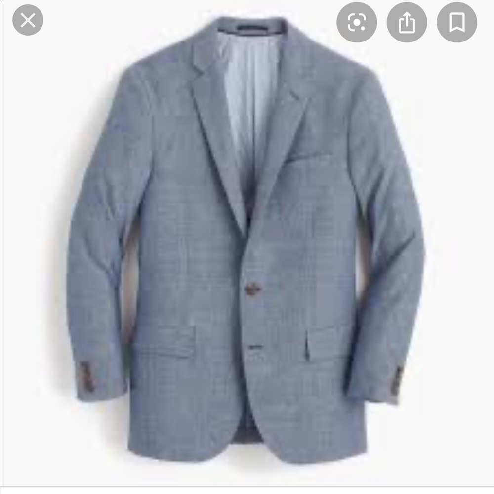 J Crew Italian Wool Linen Ludlow Blazer 36S